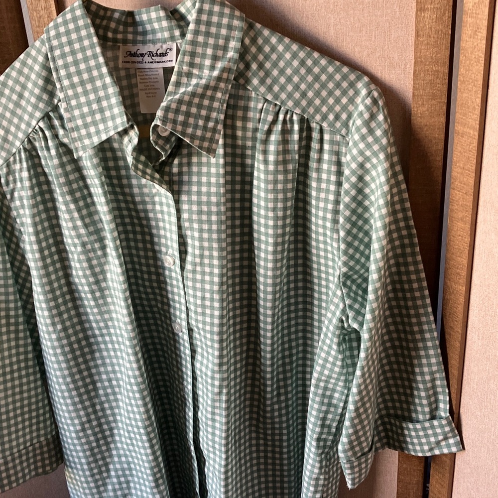 Anthony Richards Checkered Casual Shirt large